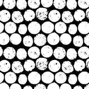 cork polka black white