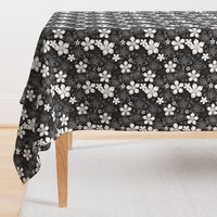 Tropic Floral Black and White