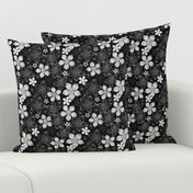 Tropic Floral Black and White