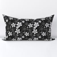 Tropic Floral Black and White