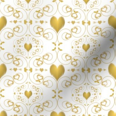 Golden Heart Damask