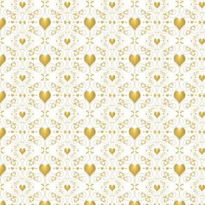 Golden Heart Damask