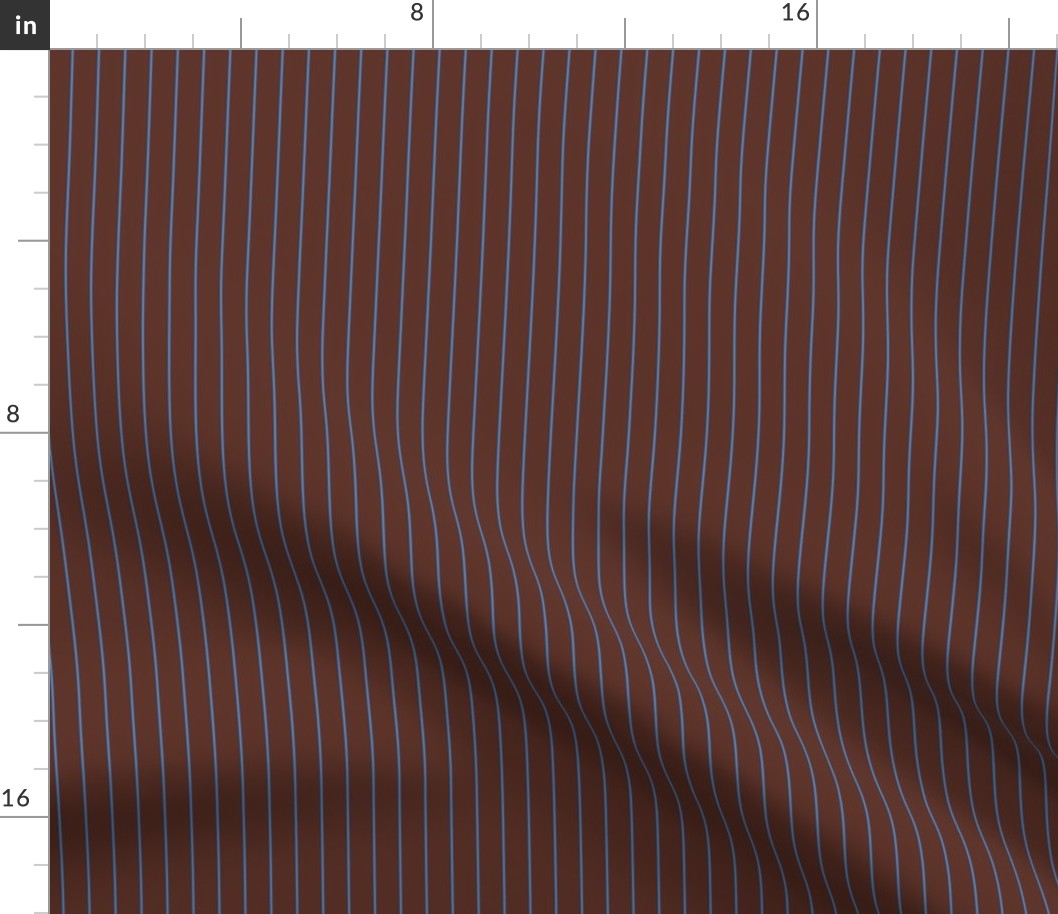 10th   Pinstripe-03 (#5C3125 Brown)