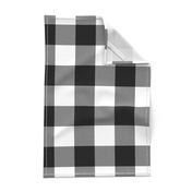 3" Buffalo Check - black and white