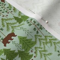 Bears In The Woods Green
