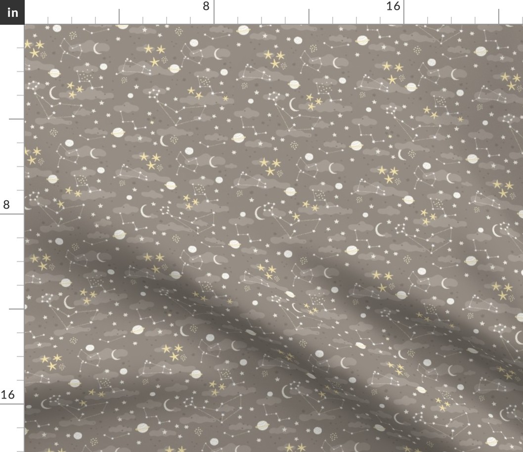 cosmos fabric design - space and stars