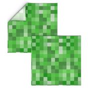 Green Pixel Fabric