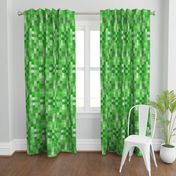 Green Pixel Fabric