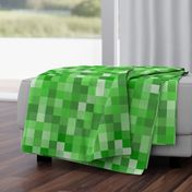 Green Pixel Fabric