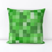 Green Pixel Fabric