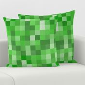 Green Pixel Fabric