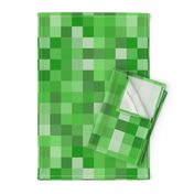 Green Pixel Fabric