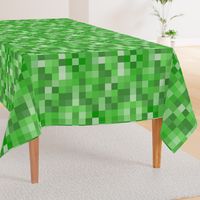 Green Pixel Fabric