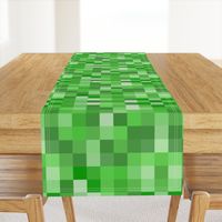 Green Pixel Fabric