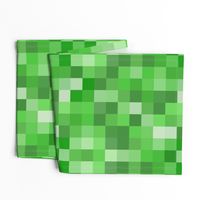 Green Pixel Fabric