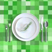 Green Pixel Fabric