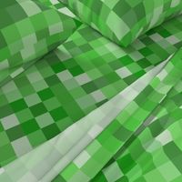 Green Pixel Fabric