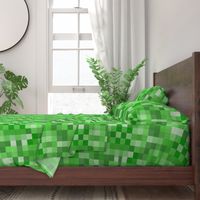 Green Pixel Fabric