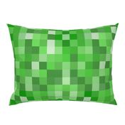 Green Pixel Fabric