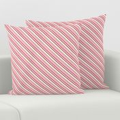 Heart's Companion - Blush Pink  Diagonal Stripes