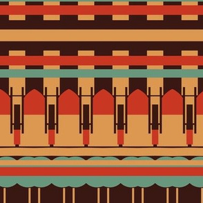 Art Deco Southwest Stripes