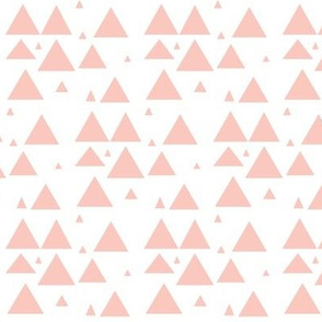 blush scattered triangles