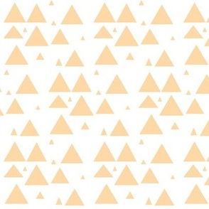 peach scattered triangles