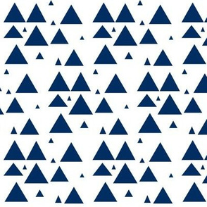 Navy scattered triangles