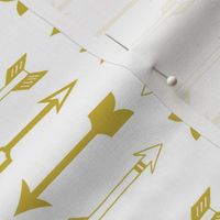 Gold Arrows on White - Gold Arrows