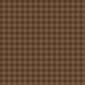 gingham in ancient browns, 1/4" squares 