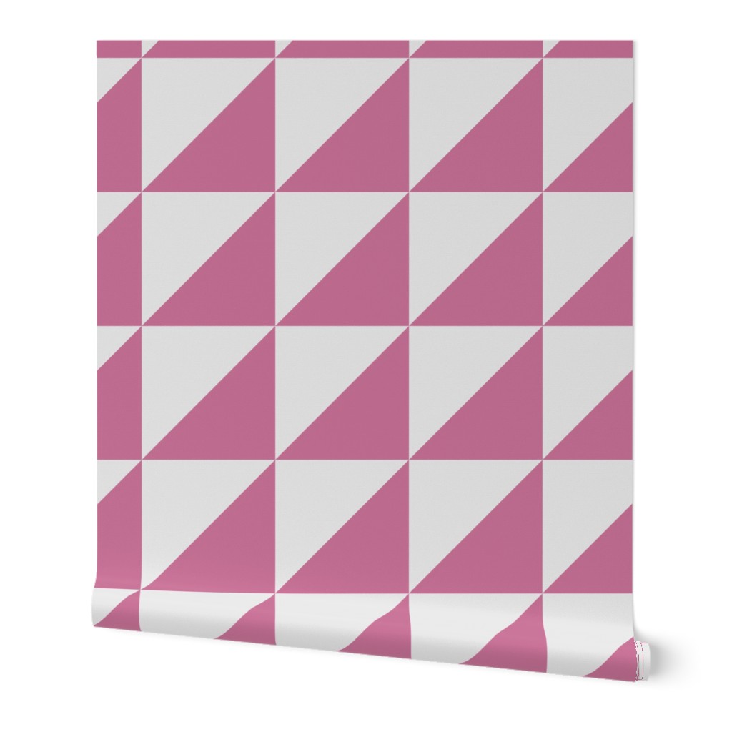 Rose Pink and Dove Gray Quilt Blocks