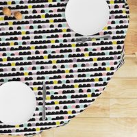 geometric circus bubbles round molehill abstract colorful kids design