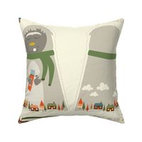 Mountain Yeti Plush Pillow