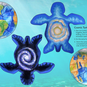 The Cosmic Turtle Plushie