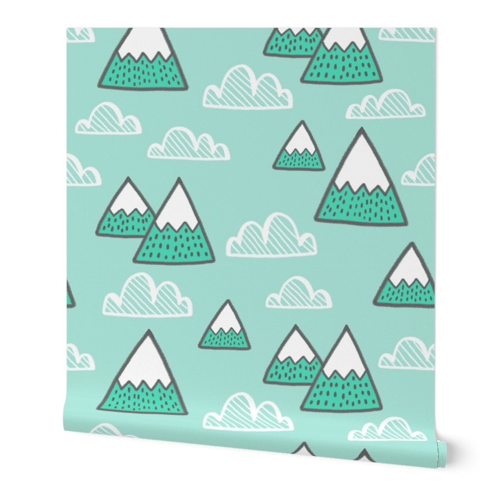 mountains in mint