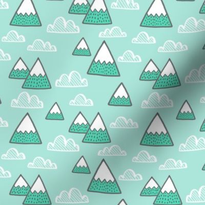 mountains in mint