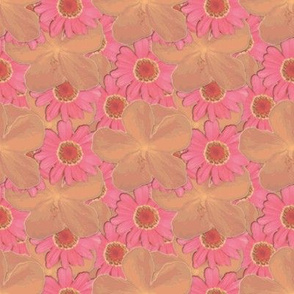 Tangerine and Strawberry Ice Floral