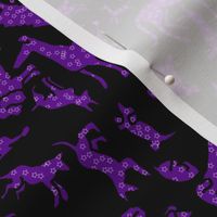 Purple Starry Stencil Dogs