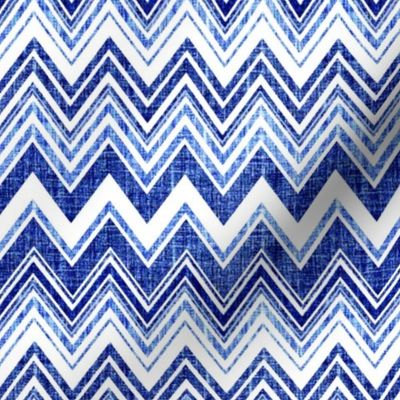 Chevron Denim blue