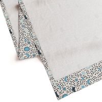 sun moon stars // cream and blue nursery baby night sky