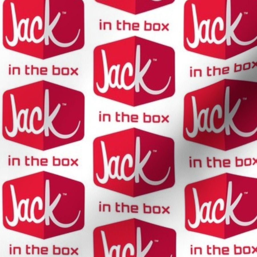 Fabric By The Yard Jack In The Box Logo