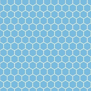 Honeycomb, Wide in Blue