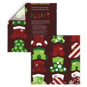 Advent Calendar Mini Stocking Garland