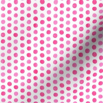 Small Watercolor Dots: Hot Pink