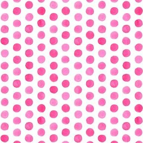 Small Watercolor Dots: Hot Pink