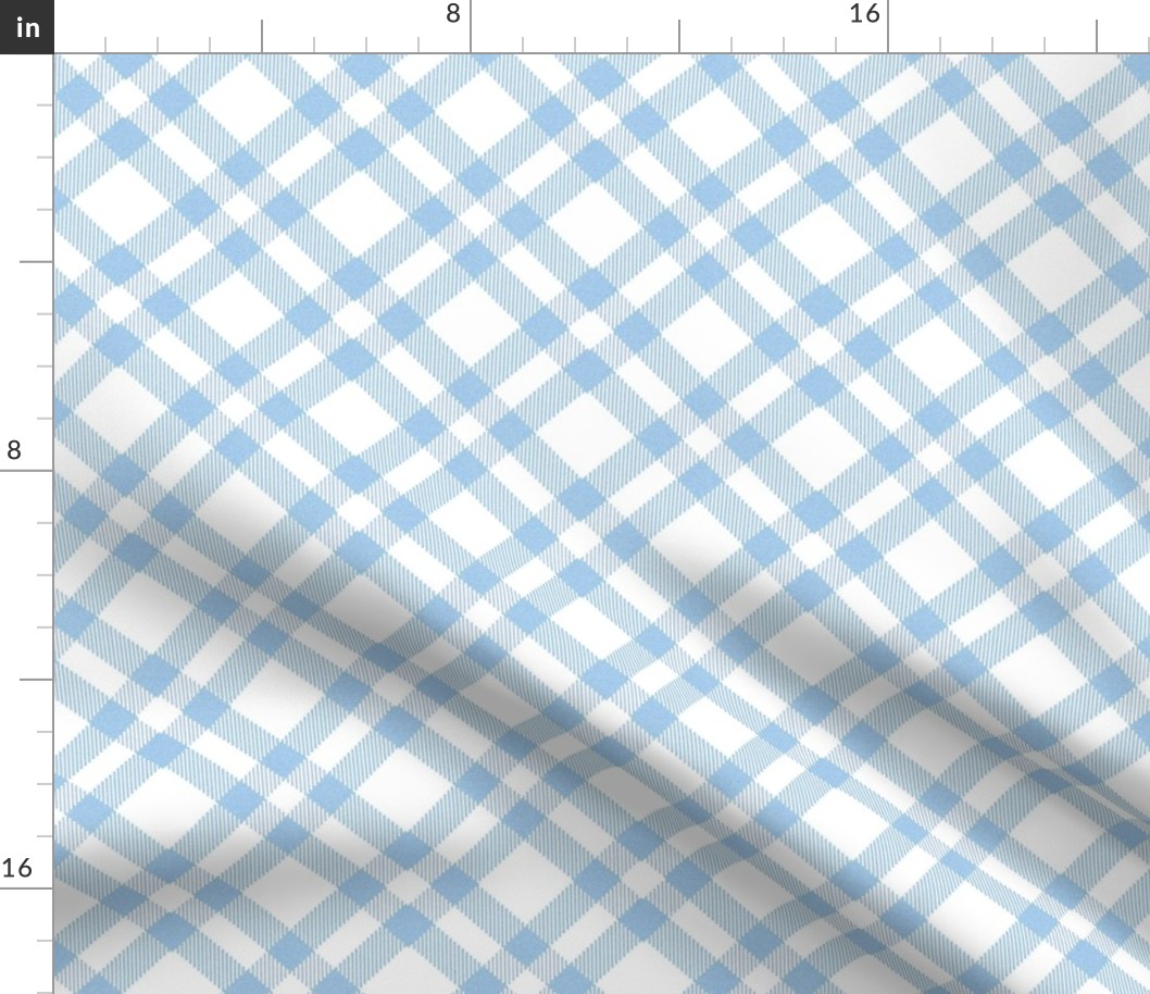 Blue and White Plaid