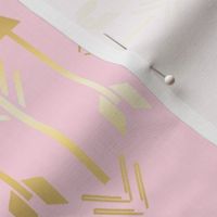 Metallic Arrow on Pink