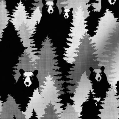 Bear Camo Black & White