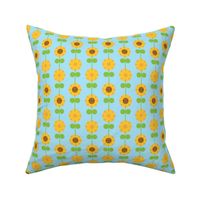 Kawaii Sunflower Stripe (Blue)