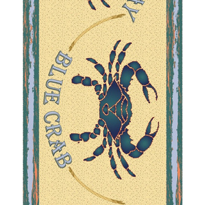 Blue Crab Border Large